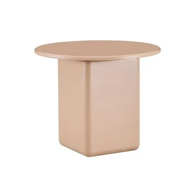 Okrogla stranska klubska mizica Cream Cube Base